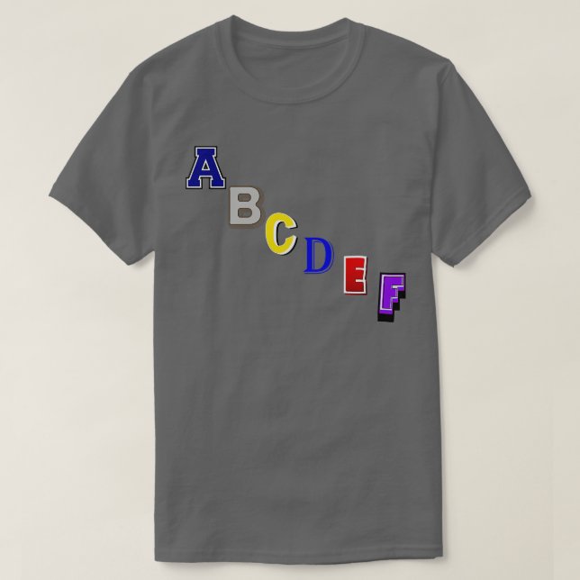 T-SHIRT ABCDEF 2 (Design devant)