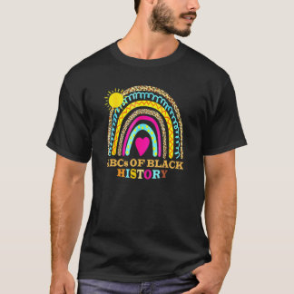 T-shirt Abcs Drôle De Noir Histoire Mois Fierté Femmes Hom