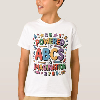T-shirt ABCs & Imagination - Colorful Kids Learning Fun
