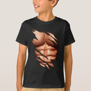 T-shirt Abdominaux Déchirés Clic Drôle