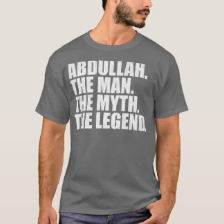 T-shirt Abdullah Abdullah Nom Abdullah prénom