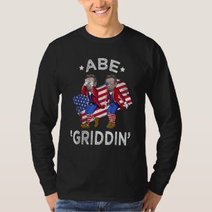 T-shirt Abe Griddin 4 juillet Griddy Hommes Femmes Drapeau
