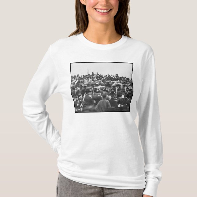 T-shirt Abe Lincoln Gettysburg Adresse : Fin de la guerre  (Devant)