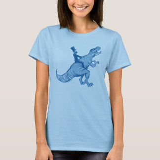 T-shirt Abe Lincoln montant T d'une femme de T-Rex