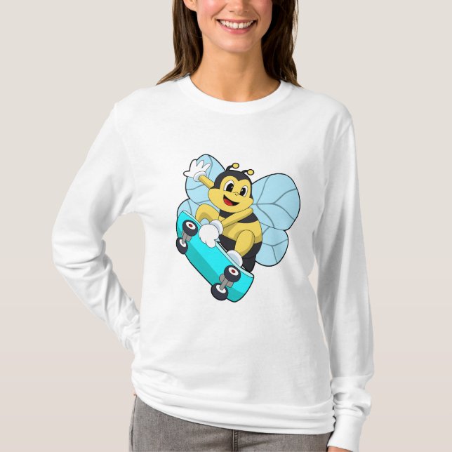 T-shirt Abee comme patineur avec skateboard (Devant)