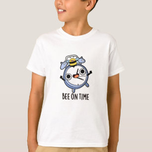 T-shirt Abeille À L'Heure Drôle Pun D'Horloge D'Insectes