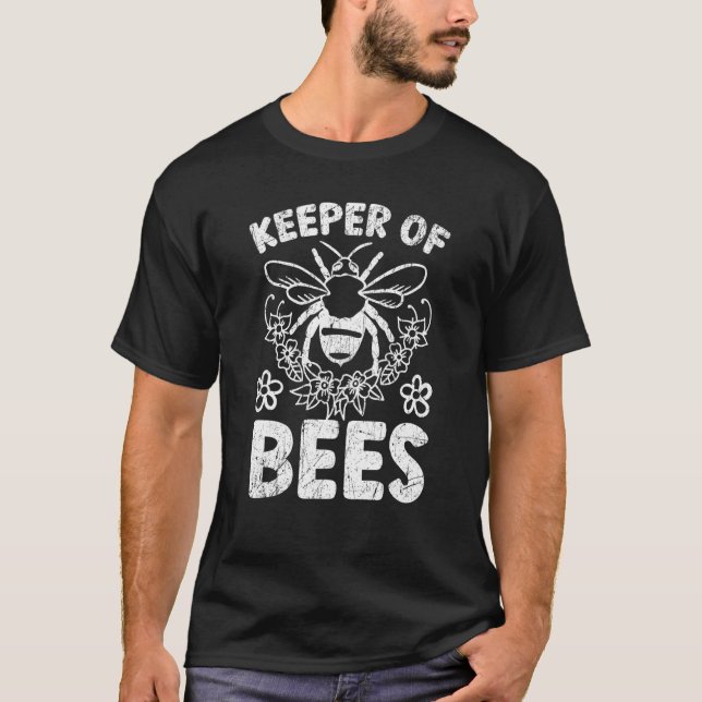 T-shirt Abeille Apiariste Abeille Gardienne De B (Devant)