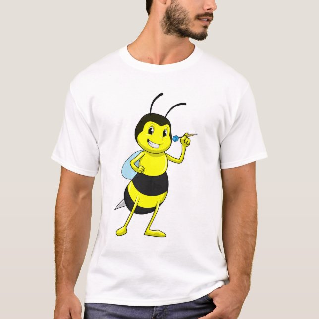 T-shirt Abeille aux fléchettes avec tarte (Devant)