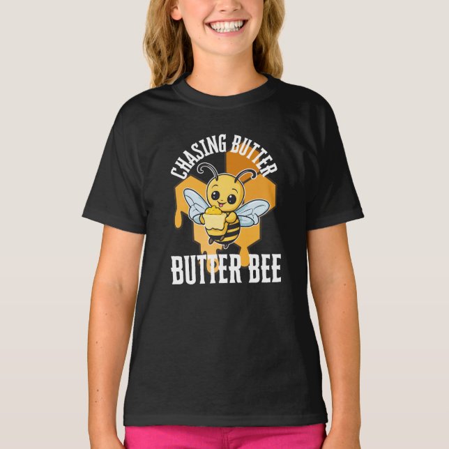 T-shirt Abeille, Beurre de chasse - Abeille de beurre (Devant)