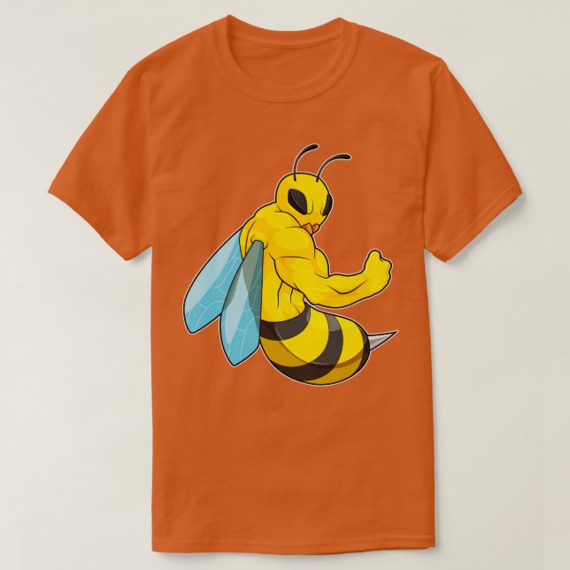 T-shirt Abeille comme culturiste (Design devant)