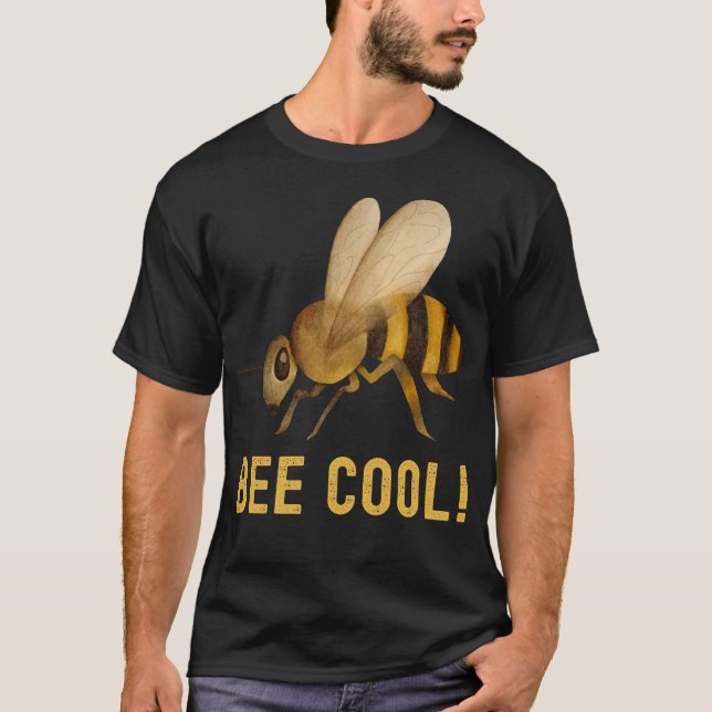 T-shirt Abeille Cool insecte plante apiculture Drôle citat (Devant)