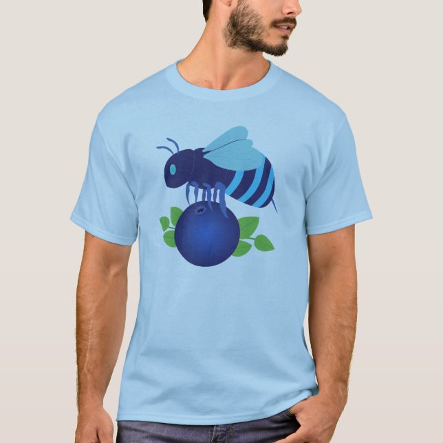 T-shirt Abeille de bleuet (Devant)