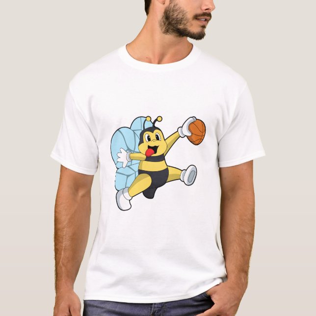 T-shirt Abeille en tant que joueur de basket-ball avec Bas (Devant)