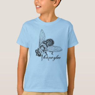 T-shirt abeille enfant Chemise de bug d'abeille mi