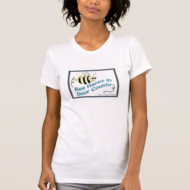 T-shirt Abeille heureuse dans le C.C (Devant)