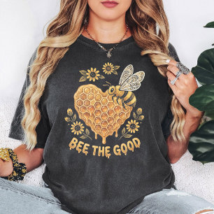T-shirt Abeille La Bonne Ruche Cœur Abeille Fleur