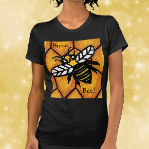 T-shirt Abeille Mignonne Occupée Bourdonnante Rayon De Mie