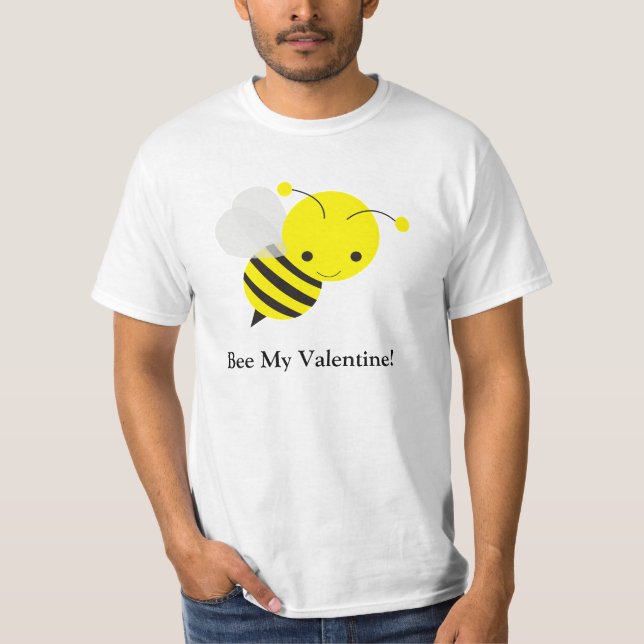 T-shirt Abeille mon Valentine (Devant)