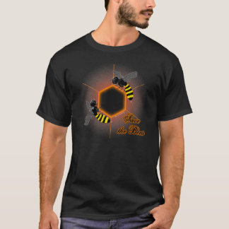 T-shirt abeille nid d'abeille brillant