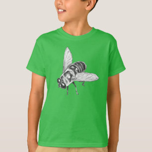 T-shirt abeille pour enfants Chemise d'abeille à m