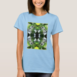 T-shirt Abeille Sur Bluebell Flower Abstrait