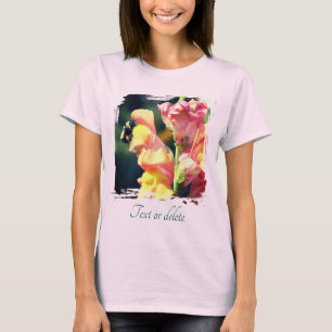 T-shirt Abeille sur fleur de gueule-de-loup personnalisée