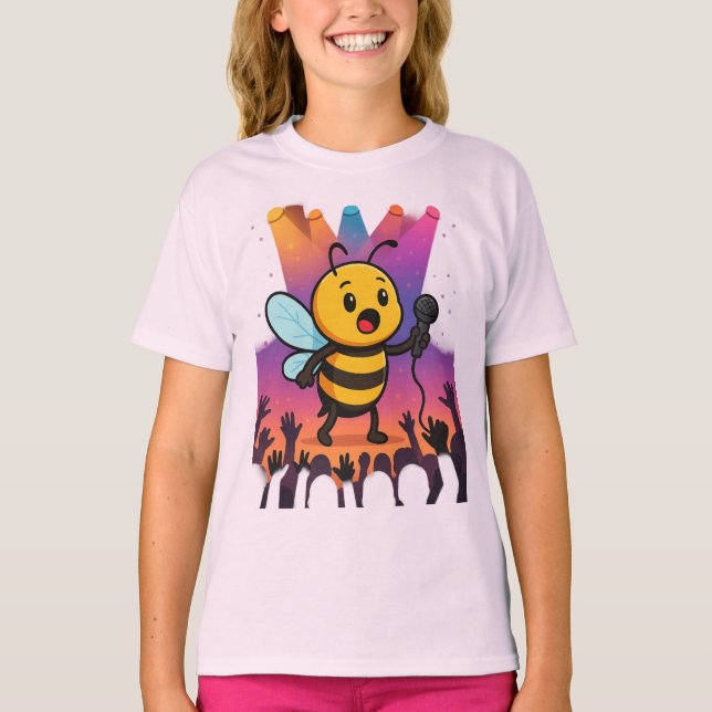 T-shirt Abeille sur scène - Vibes rap (Devant)