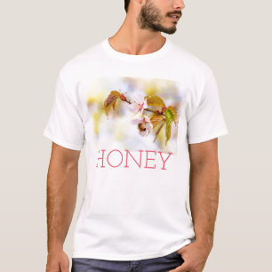 T-shirt Abeille Sur Une Fleur De Cerise