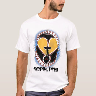 T-shirt abelam-découpage, Sepik, png
