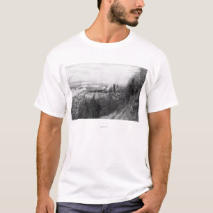 T-shirt Aberdeen, moulin et port Photograp de vue de ville