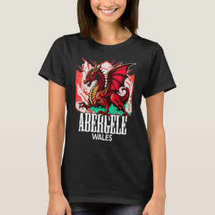 T-shirt Abergele Pays de Galles Drapeau gallois Y Ddraig G