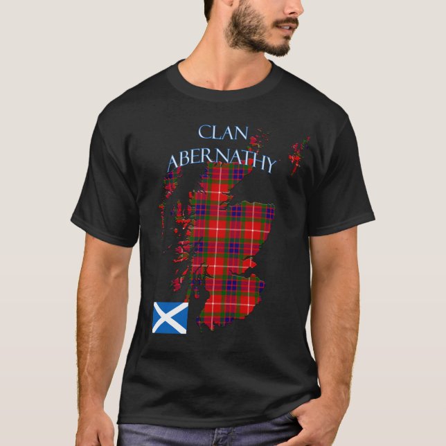 T-shirt Abernathy Scottish Clan Tartan Scotland (Devant)