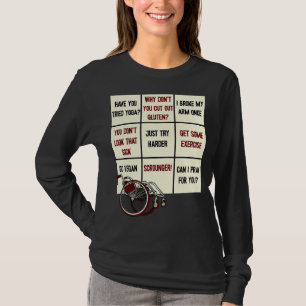 T-shirt Ableism Bingo Handicap Humour Pour Personnes Handi