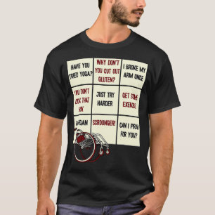 T-shirt Ableism Bingo Handicap Humour Pour Personnes Handi