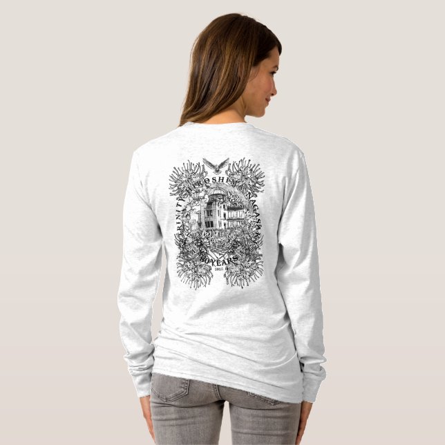 T-shirt Abolish Nuclear Armes léger à manches longues T-sh (Dos entier)