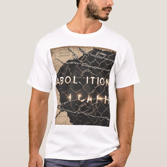 T - Shirt "Abolitionspfad" - die Ketten durchbrech (Vorderseite)