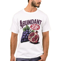 Abondante Vie de raisins grenade Rétro Tee