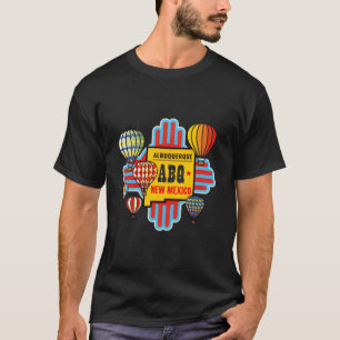T-shirt Abq Nm Albuquerque Nouveau-Mexique Ballons à air c