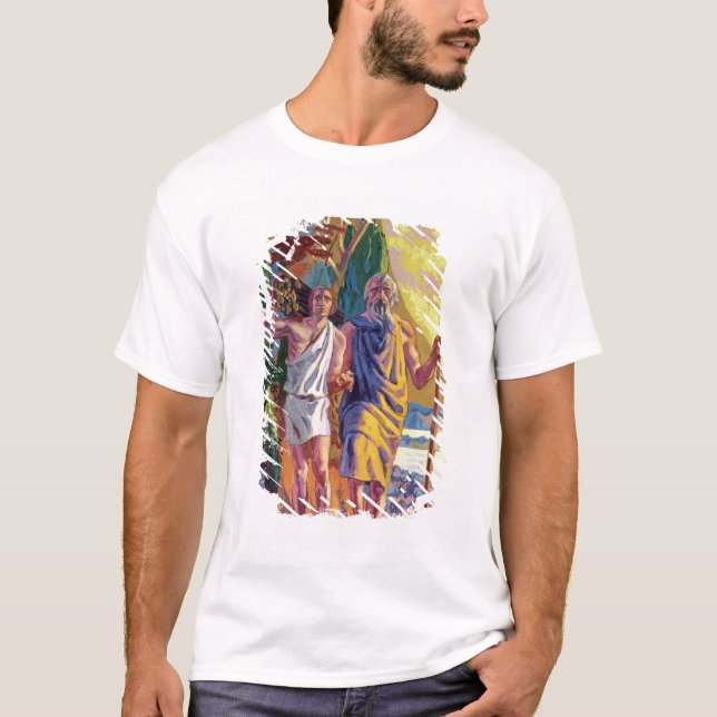 T-shirt Abraham allant offrir à Isaac son fils (Devant)