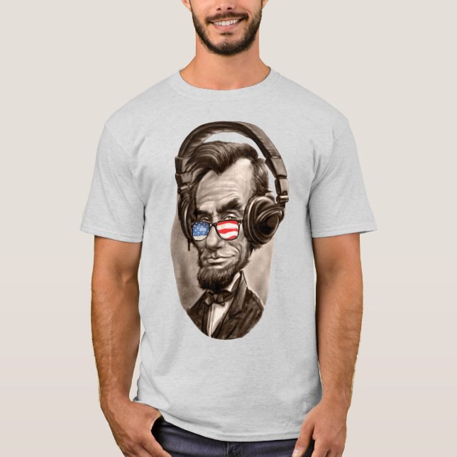 T-shirt Abraham Chillincoln Lincoln Lunettes de soleil pat (Devant)