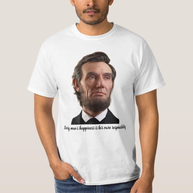T-shirt Abraham Lincoln (Devant)