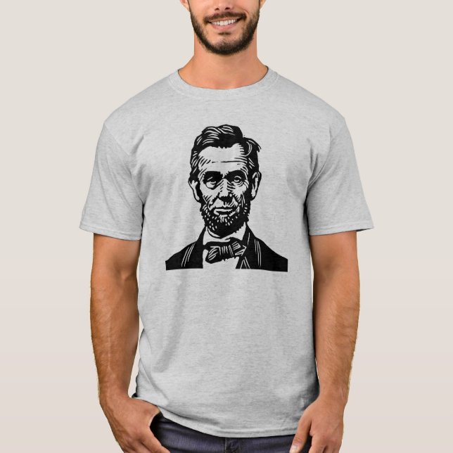 T-shirt Abraham Lincoln "16" pièce en t (Devant)