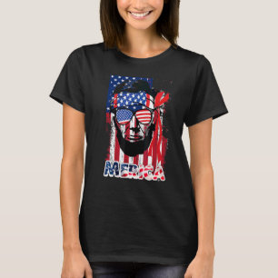 T-shirt Abraham Lincoln 4 juillet Merica Hommes Femmes Amé