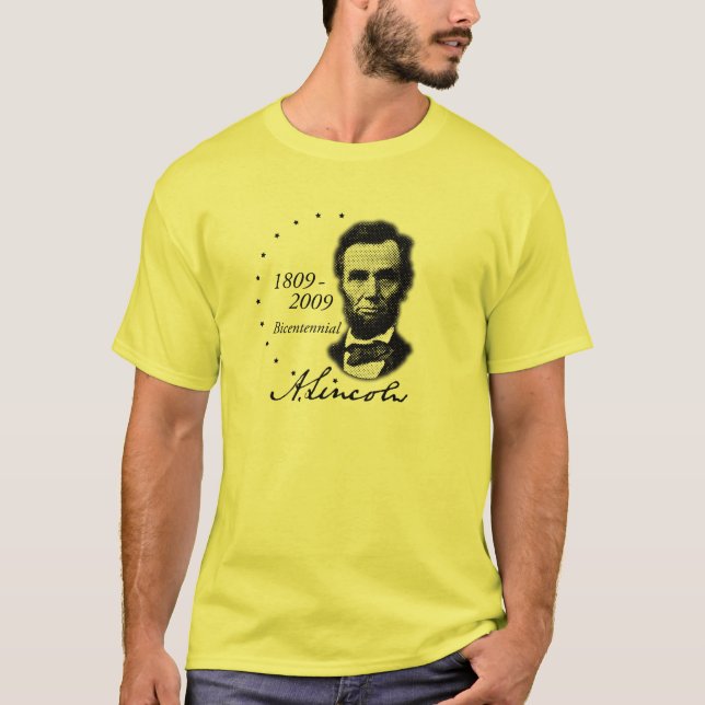 T-shirt Abraham Lincoln (Abe) bicentenaire (Devant)
