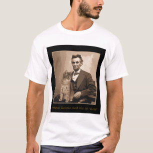 T-shirt Abraham Lincoln et "Dixie" son chat