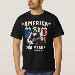 T-shirt Abraham Lincoln jouant de la guitare 250e annivers
