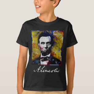 T-shirt Abraham Lincoln - peinture