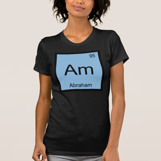 T-shirt Abraham Nom Chimie Élément Tableau périodique (Devant)
