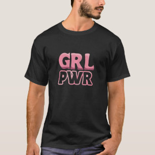 T-shirt Abréviation de puissance poinçonnée GRL PWR