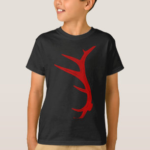 T-shirt Abri de chasse de bois de cerf élaphe mâle